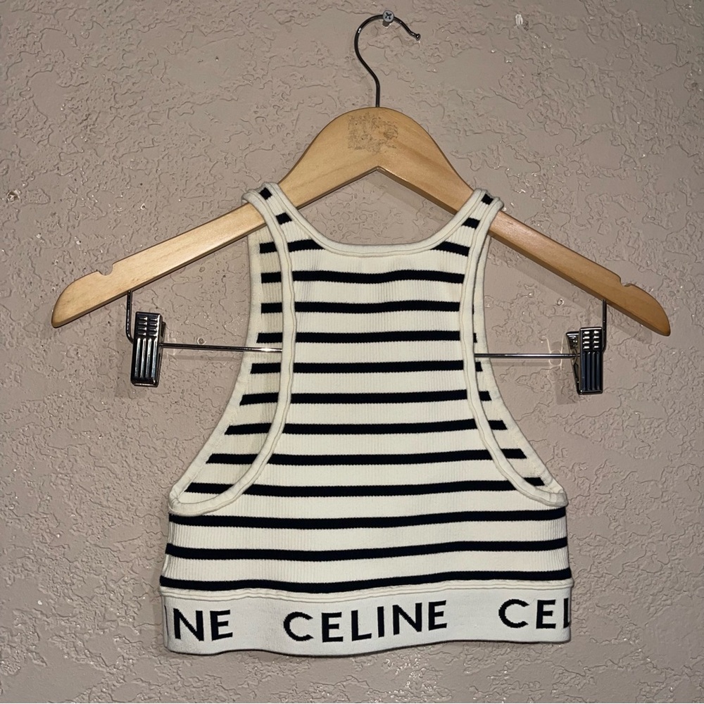 Celine | Mesh Striped Sports Bra Size: Small - Picture 5 of 8